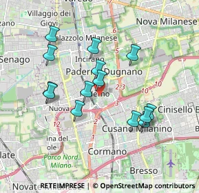 Mappa Paderno, 20037 Paderno Dugnano MI, Italia (1.67643)