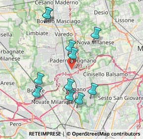 Mappa Paderno, 20037 Paderno Dugnano MI, Italia (3.78545)