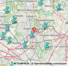 Mappa Via Emilio De Marchi, 20037 Paderno Dugnano MI, Italia (6.42294)