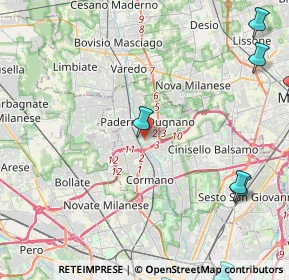 Mappa Via Emilio De Marchi, 20037 Paderno Dugnano MI, Italia (7.28818)