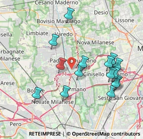 Mappa Via Emilio De Marchi, 20037 Paderno Dugnano MI, Italia (3.86733)