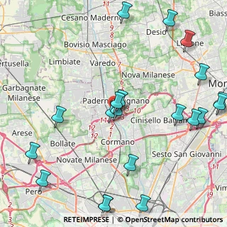 Mappa Via Emilio De Marchi, 20037 Paderno Dugnano MI, Italia (5.5635)