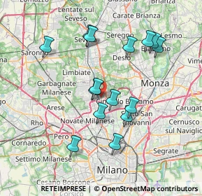 Mappa Via Emilio De Marchi, 20037 Paderno Dugnano MI, Italia (6.90533)