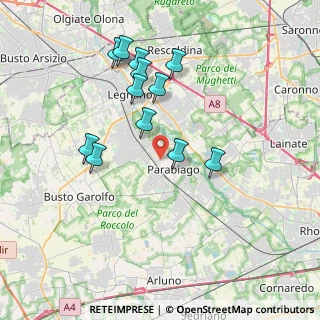 Mappa Via Cevedale, 20015 Parabiago MI, Italia (3.595)