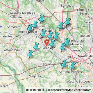 Mappa Via Cevedale, 20015 Parabiago MI, Italia (7.05941)