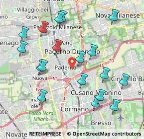 Mappa Via Francesco Cherubini, 20037 Paderno Dugnano MI, Italia (2.18167)