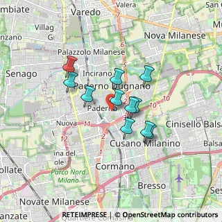 Mappa Via Francesco Cherubini, 20037 Paderno Dugnano MI, Italia (1.25727)