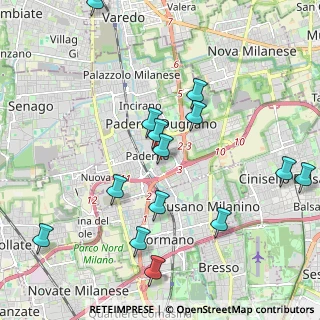 Mappa Via Francesco Cherubini, 20037 Paderno Dugnano MI, Italia (2.25286)