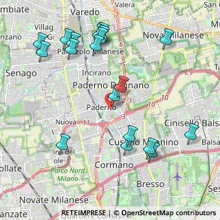Mappa Via Francesco Cherubini, 20037 Paderno Dugnano MI, Italia (2.39316)