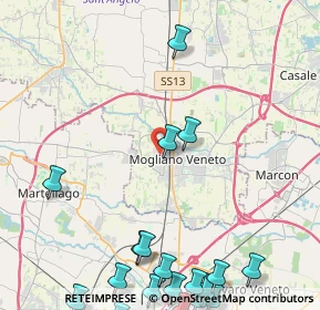 Mappa Via San e L V E, 31021 Mogliano Veneto TV, Italia (6.65)