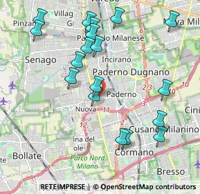 Mappa Via Avogadro, 20037 Paderno Dugnano MI, Italia (2.15167)