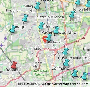 Mappa Via Avogadro, 20037 Paderno Dugnano MI, Italia (2.805)