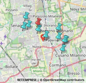 Mappa Via Avogadro, 20037 Paderno Dugnano MI, Italia (1.56636)