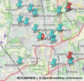 Mappa Via Avogadro, 20037 Paderno Dugnano MI, Italia (2.35765)