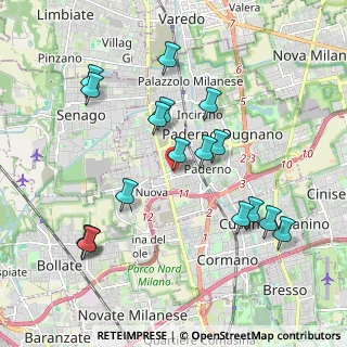 Mappa Via Avogadro, 20037 Paderno Dugnano MI, Italia (2.03824)