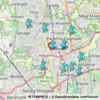 Mappa Via Amedeo Avogadro, 20037 Paderno Dugnano MI, Italia (1.92636)