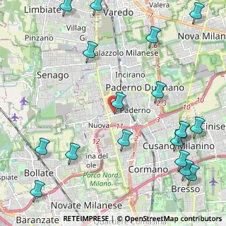 Mappa Via Amedeo Avogadro, 20037 Paderno Dugnano MI, Italia (2.97056)