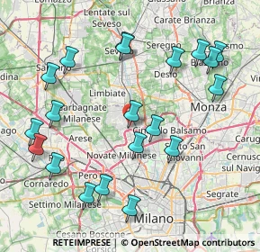 Mappa Via Amedeo Avogadro, 20037 Paderno Dugnano MI, Italia (9.021)