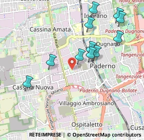 Mappa Via Avogadro, 20037 Paderno Dugnano MI, Italia (1.01727)
