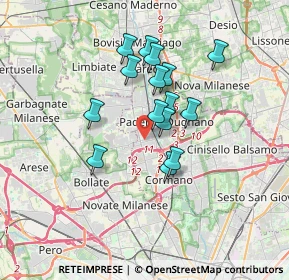 Mappa Via Amedeo Avogadro, 20037 Paderno Dugnano MI, Italia (2.75133)