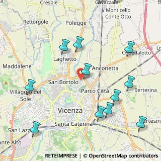 Mappa Via Baden Powell, 36100 Vicenza VI, Italia (2.71769)