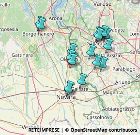 Mappa 28043 Bellinzago novarese NO, Italia (12.92529)