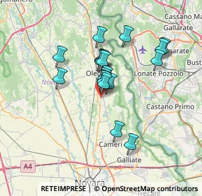 Mappa 28043 Bellinzago novarese NO, Italia (5.26316)