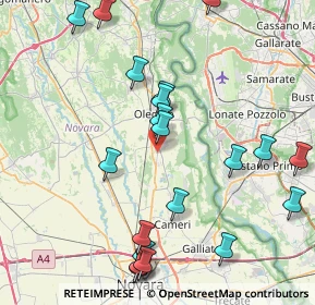 Mappa 28043 Bellinzago novarese NO, Italia (9.5205)