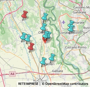 Mappa 28043 Bellinzago novarese NO, Italia (6.49833)