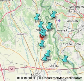 Mappa 28043 Bellinzago novarese NO, Italia (5.0575)