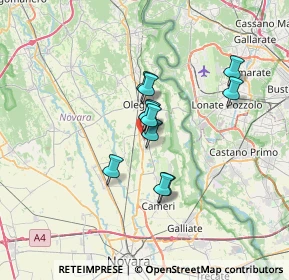 Mappa 28043 Bellinzago novarese NO, Italia (4.66727)