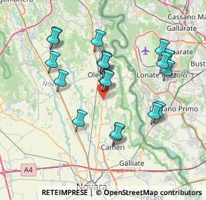 Mappa 28043 Bellinzago novarese NO, Italia (7.11053)