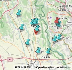 Mappa 28043 Bellinzago novarese NO, Italia (6.854)