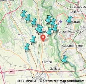 Mappa 28043 Bellinzago novarese NO, Italia (6.56714)