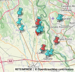 Mappa 28043 Bellinzago novarese NO, Italia (6.74474)