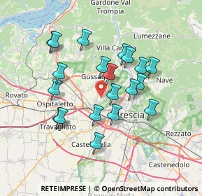 Mappa Via Galileo Galilei, 25064 Gussago BS, Italia (6.3965)