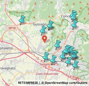 Mappa Via Galileo Galilei, 25064 Gussago BS, Italia (4.45389)