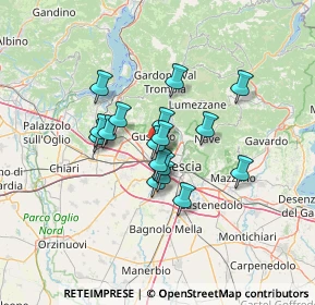 Mappa Via Galileo Galilei, 25064 Gussago BS, Italia (9.48706)