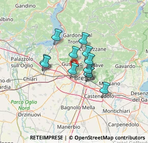 Mappa Via Galileo Galilei, 25064 Gussago BS, Italia (8.70167)