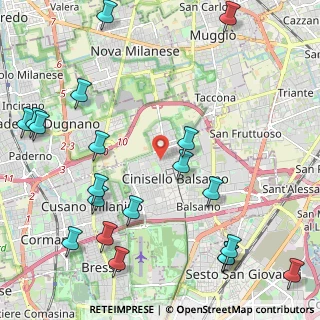 Mappa Via Teofilo Patini, 20092 Cinisello Balsamo MI, Italia (2.874)