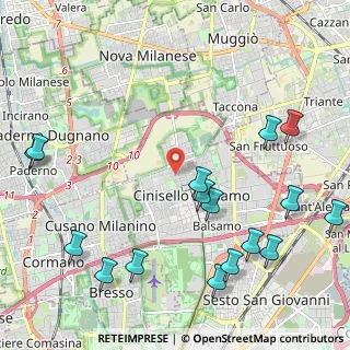 Mappa Via Teofilo Patini, 20092 Cinisello Balsamo MI, Italia (2.755)