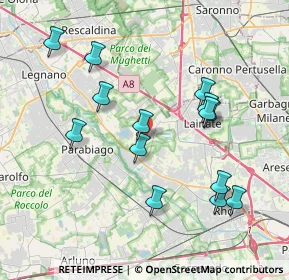 Mappa Via della Novella, 20014 Nerviano MI, Italia (3.85929)