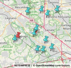 Mappa Via della Novella, 20014 Nerviano MI, Italia (3.92917)