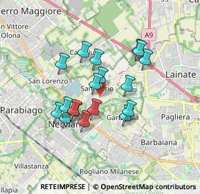 Mappa Via della Novella, 20014 Nerviano MI, Italia (1.42889)