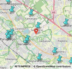 Mappa Via della Novella, 20014 Nerviano MI, Italia (2.91933)