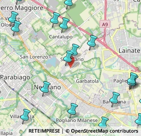 Mappa Via della Novella, 20014 Nerviano MI, Italia (3.0995)