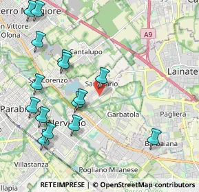 Mappa Via della Novella, 20014 Nerviano MI, Italia (2.382)