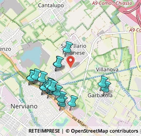 Mappa Via della Novella, 20014 Nerviano MI, Italia (0.974)