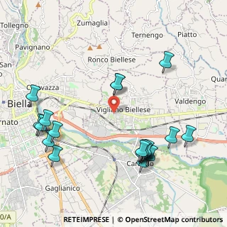 Mappa Via San Michele, 13856 Vigliano Biellese BI, Italia (2.3695)