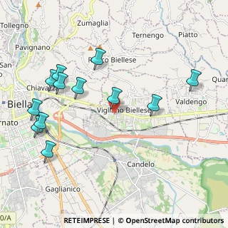 Mappa Via San Michele, 13856 Vigliano Biellese BI, Italia (2.295)
